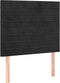 vidaXL - Hoofdborden - 2 - st - 80x5x78/88 - cm - fluweel - zwart