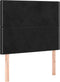 vidaXL - Hoofdborden - 2 - st - 80x5x78/88 - cm - fluweel - zwart