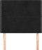 vidaXL - Hoofdborden - 2 - st - 80x5x78/88 - cm - fluweel - zwart