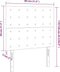 vidaXL - Hoofdborden - 2 - st - 80x5x78/88 - cm - kunstleer - grijs