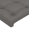 vidaXL - Hoofdborden - 2 - st - 80x5x78/88 - cm - kunstleer - grijs