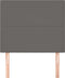 vidaXL - Hoofdborden - 2 - st - 80x5x78/88 - cm - kunstleer - grijs