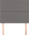 vidaXL - Hoofdborden - 2 - st - 80x5x78/88 - cm - kunstleer - grijs