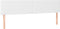 vidaXL - Hoofdborden - 2 - st - 80x5x78/88 - cm - kunstleer - wit