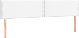 vidaXL - Hoofdborden - 2 - st - 80x5x78/88 - cm - kunstleer - wit