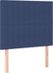 vidaXL - Hoofdborden - 2 - st - 80x5x78/88 - cm - stof - blauw