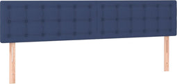 vidaXL - Hoofdborden - 2 - st - 80x5x78/88 - cm - stof - blauw