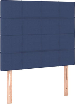 vidaXL - Hoofdborden - 2 - st - 80x5x78/88 - cm - stof - blauw