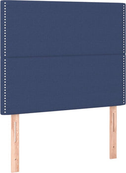vidaXL - Hoofdborden - 2 - st - 80x5x78/88 - cm - stof - blauw