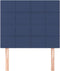 vidaXL - Hoofdborden - 2 - st - 80x5x78/88 - cm - stof - blauw