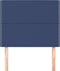 vidaXL - Hoofdborden - 2 - st - 80x5x78/88 - cm - stof - blauw