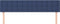 vidaXL - Hoofdborden - 2 - st - 80x5x78/88 - cm - stof - blauw