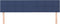 vidaXL - Hoofdborden - 2 - st - 80x5x78/88 - cm - stof - blauw