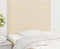 vidaXL - Hoofdborden - 2 - st - 80x5x78/88 - cm - stof - crèmekleurig