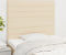vidaXL - Hoofdborden - 2 - st - 80x5x78/88 - cm - stof - crèmekleurig