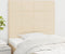 vidaXL - Hoofdborden - 2 - st - 80x5x78/88 - cm - stof - crèmekleurig
