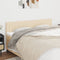 vidaXL - Hoofdborden - 2 - st - 80x5x78/88 - cm - stof - crèmekleurig