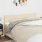 vidaXL - Hoofdborden - 2 - st - 80x5x78/88 - cm - stof - crèmekleurig