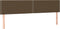 vidaXL - Hoofdborden - 2 - st - 80x5x78/88 - cm - stof - donkerbruin