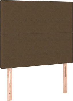 vidaXL - Hoofdborden - 2 - st - 80x5x78/88 - cm - stof - donkerbruin