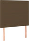 vidaXL - Hoofdborden - 2 - st - 80x5x78/88 - cm - stof - donkerbruin