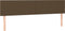 vidaXL - Hoofdborden - 2 - st - 80x5x78/88 - cm - stof - donkerbruin