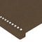 vidaXL - Hoofdborden - 2 - st - 80x5x78/88 - cm - stof - donkerbruin
