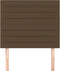 vidaXL - Hoofdborden - 2 - st - 80x5x78/88 - cm - stof - donkerbruin