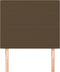 vidaXL - Hoofdborden - 2 - st - 80x5x78/88 - cm - stof - donkerbruin