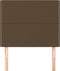 vidaXL - Hoofdborden - 2 - st - 80x5x78/88 - cm - stof - donkerbruin