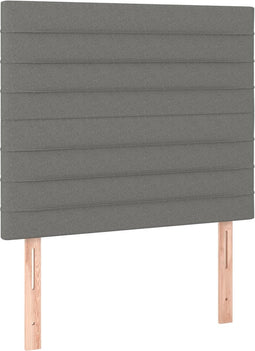 vidaXL - Hoofdborden - 2 - st - 80x5x78/88 - cm - stof - donkergrijs