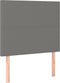 vidaXL - Hoofdborden - 2 - st - 80x5x78/88 - cm - stof - donkergrijs