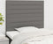 vidaXL - Hoofdborden - 2 - st - 80x5x78/88 - cm - stof - donkergrijs