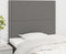 vidaXL - Hoofdborden - 2 - st - 80x5x78/88 - cm - stof - donkergrijs