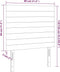 vidaXL - Hoofdborden - 2 - st - 80x5x78/88 - cm - stof - donkergrijs