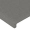 vidaXL - Hoofdborden - 2 - st - 80x5x78/88 - cm - stof - donkergrijs