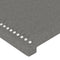 vidaXL - Hoofdborden - 2 - st - 80x5x78/88 - cm - stof - donkergrijs