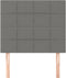 vidaXL - Hoofdborden - 2 - st - 80x5x78/88 - cm - stof - donkergrijs