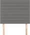 vidaXL - Hoofdborden - 2 - st - 80x5x78/88 - cm - stof - donkergrijs