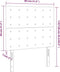 vidaXL - Hoofdborden - 2 - st - 80x5x78/88 - cm - stof - donkergrijs