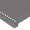 vidaXL - Hoofdborden - 2 - st - 80x5x78/88 - cm - stof - donkergrijs