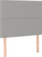 vidaXL - Hoofdborden - 2 - st - 80x5x78/88 - cm - stof - lichtgrijs