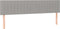 vidaXL - Hoofdborden - 2 - st - 80x5x78/88 - cm - stof - lichtgrijs