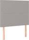 vidaXL - Hoofdborden - 2 - st - 80x5x78/88 - cm - stof - lichtgrijs