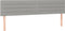 vidaXL - Hoofdborden - 2 - st - 80x5x78/88 - cm - stof - lichtgrijs