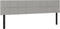 vidaXL - Hoofdborden - 2 - st - 80x5x78/88 - cm - stof - lichtgrijs
