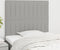 vidaXL - Hoofdborden - 2 - st - 80x5x78/88 - cm - stof - lichtgrijs
