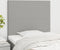 vidaXL - Hoofdborden - 2 - st - 80x5x78/88 - cm - stof - lichtgrijs
