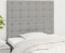 vidaXL - Hoofdborden - 2 - st - 80x5x78/88 - cm - stof - lichtgrijs