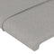 vidaXL - Hoofdborden - 2 - st - 80x5x78/88 - cm - stof - lichtgrijs